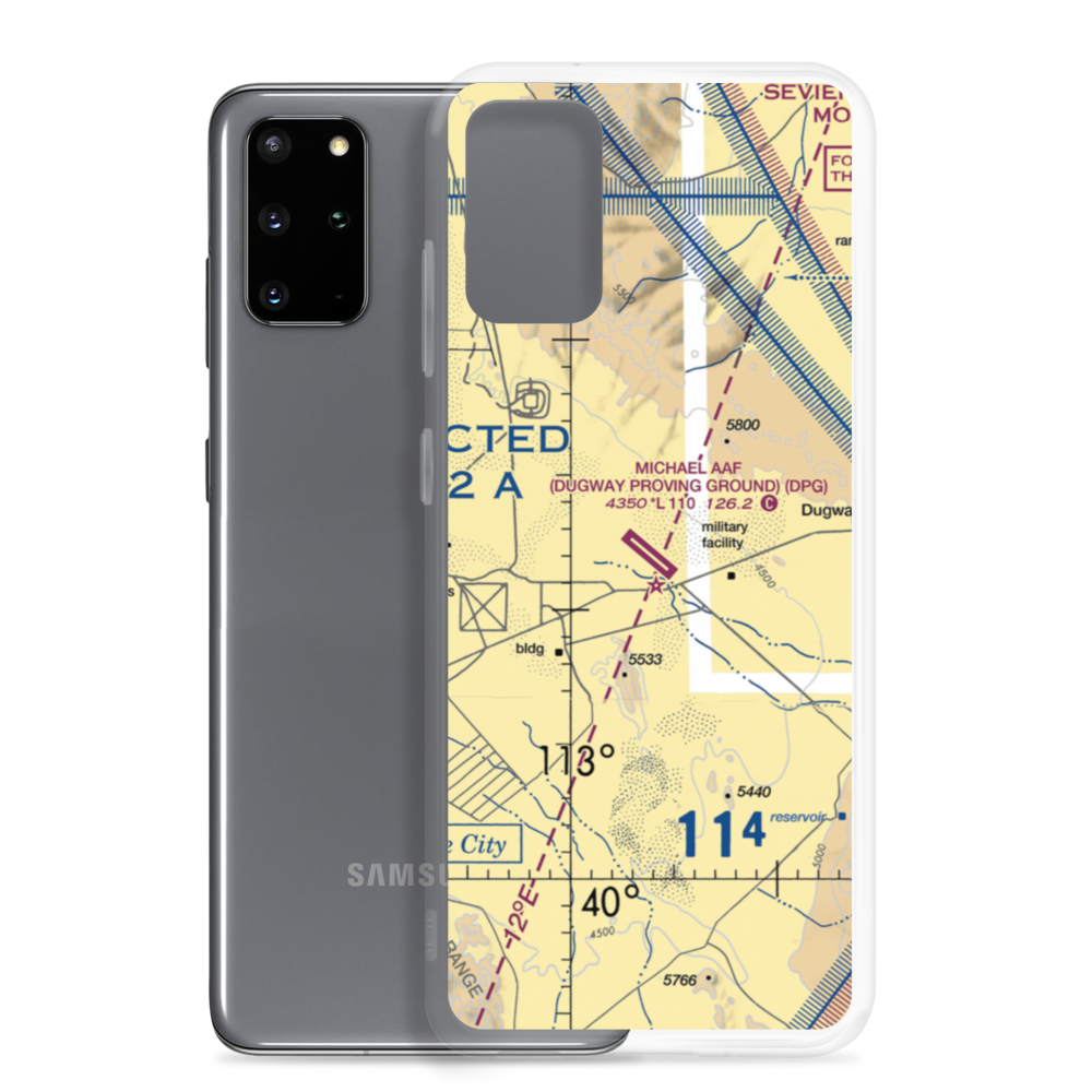 Michael AAF (Dugway Proving Ground) Airport (DPG) VFR Sectional Samsung Case Samsung Galaxy S20 Plus model shown