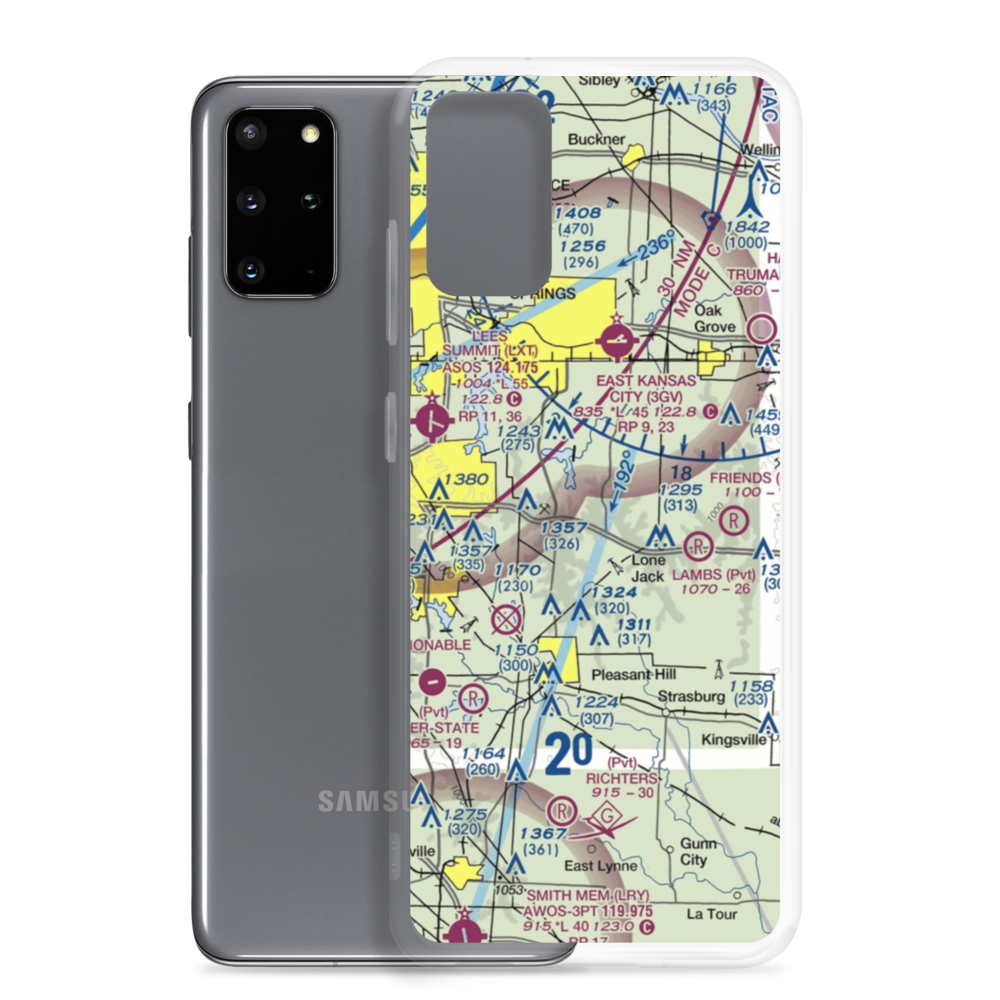 Michael Farm Airport (MU84) VFR Sectional Samsung Case Samsung Galaxy S20 Plus model shown