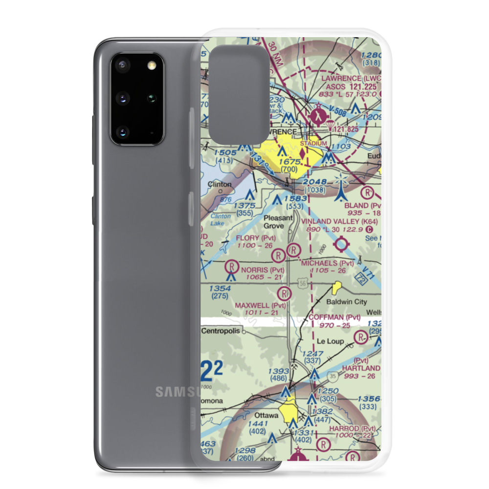 Michael's Airport (SN45) VFR Sectional Samsung Case Samsung Galaxy S20 Plus model shown