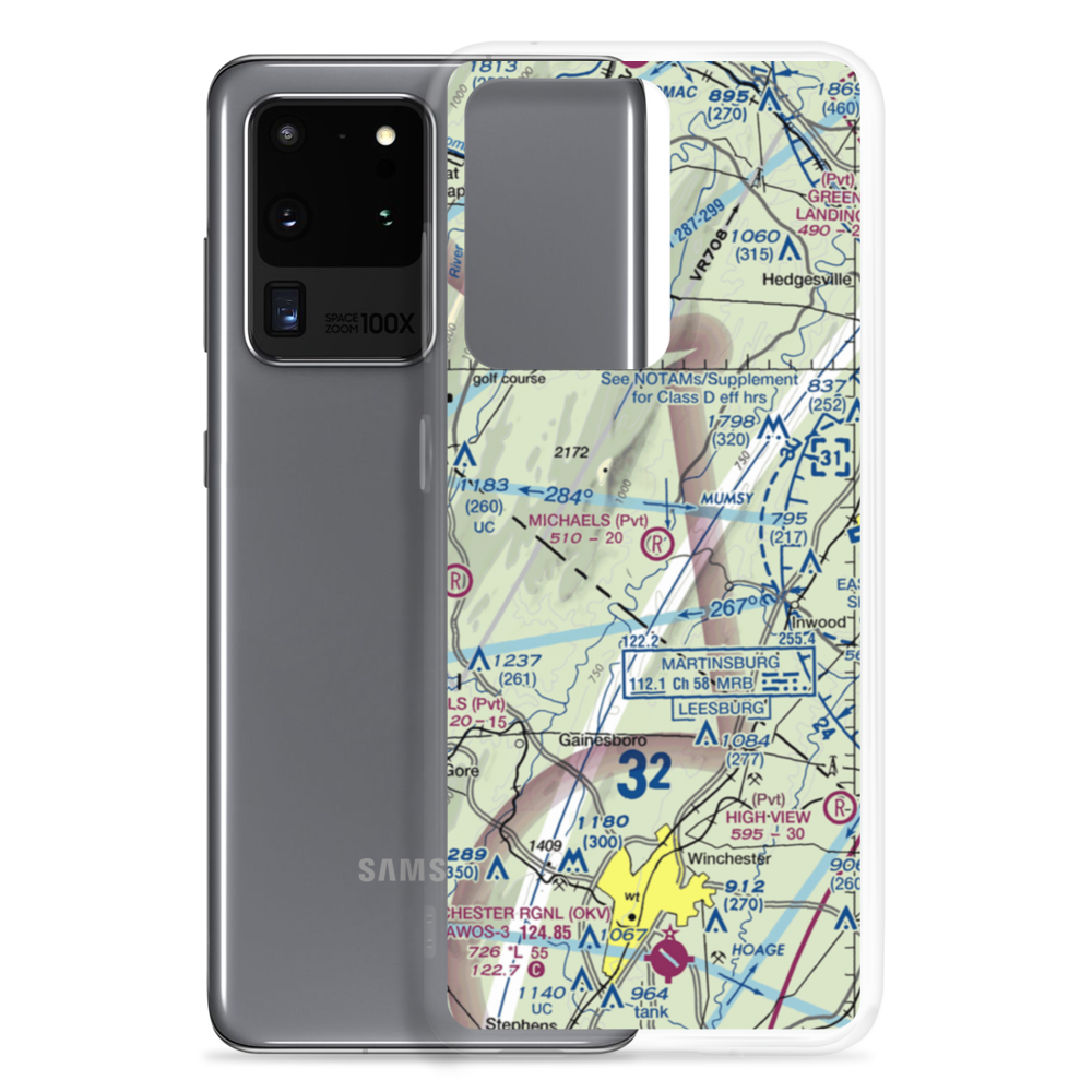 Michaels Farms Airport (WV17) VFR Sectional Samsung Case Samsung Galaxy S20 Ultra model shown