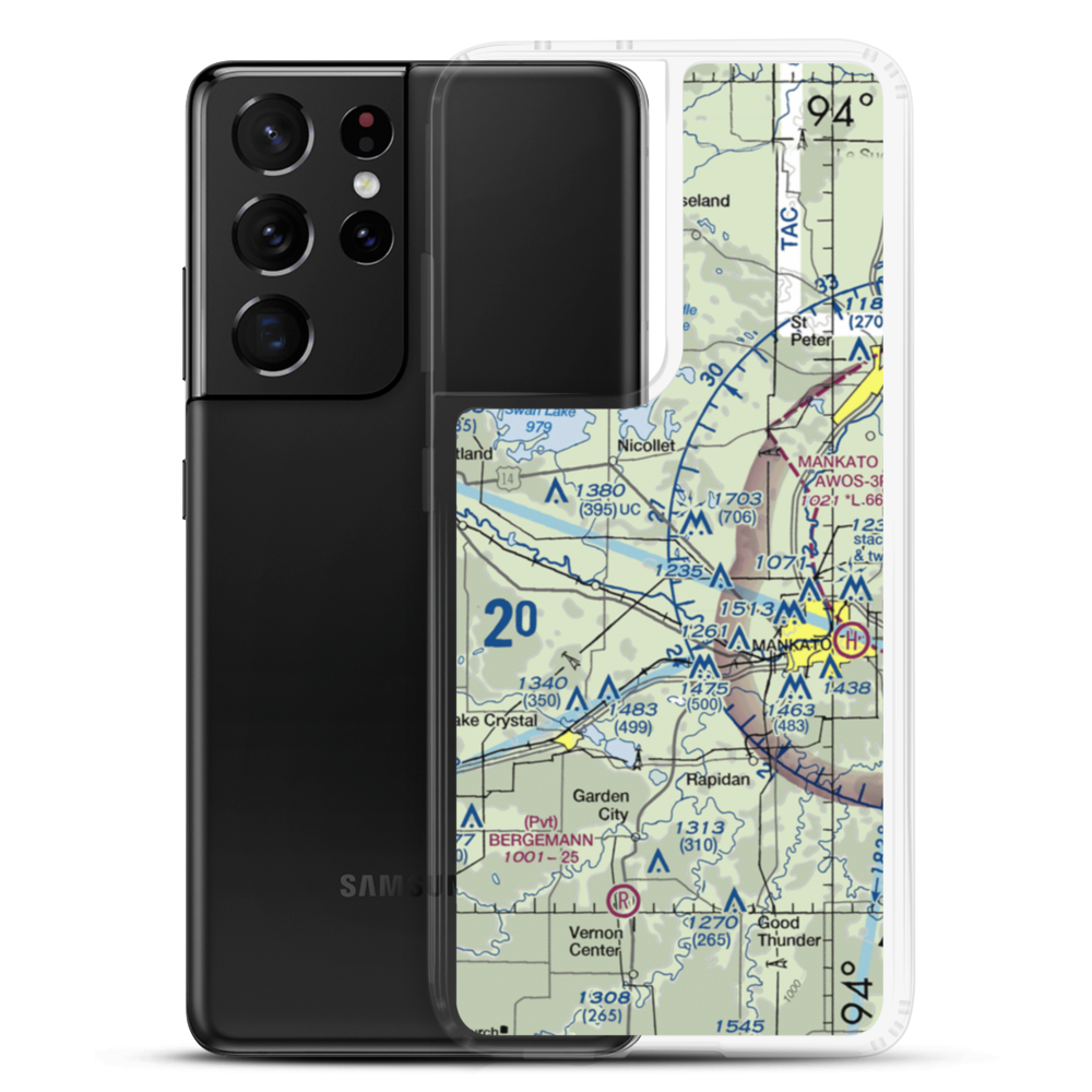Michels Farms Airport (MN46) VFR Sectional Samsung Case Samsung Galaxy S21 Ultra model shown