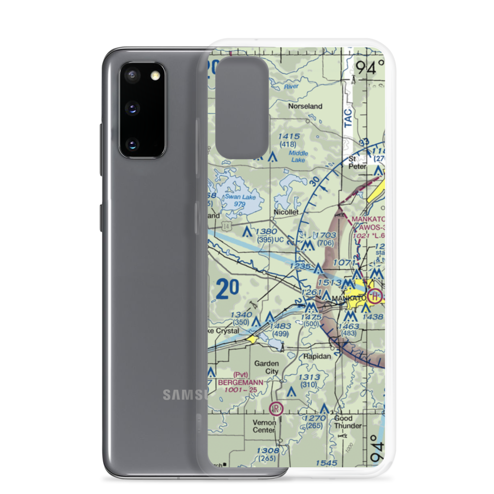 Michels Farms Airport (MN46) VFR Sectional Samsung Case Samsung Galaxy S20 model shown