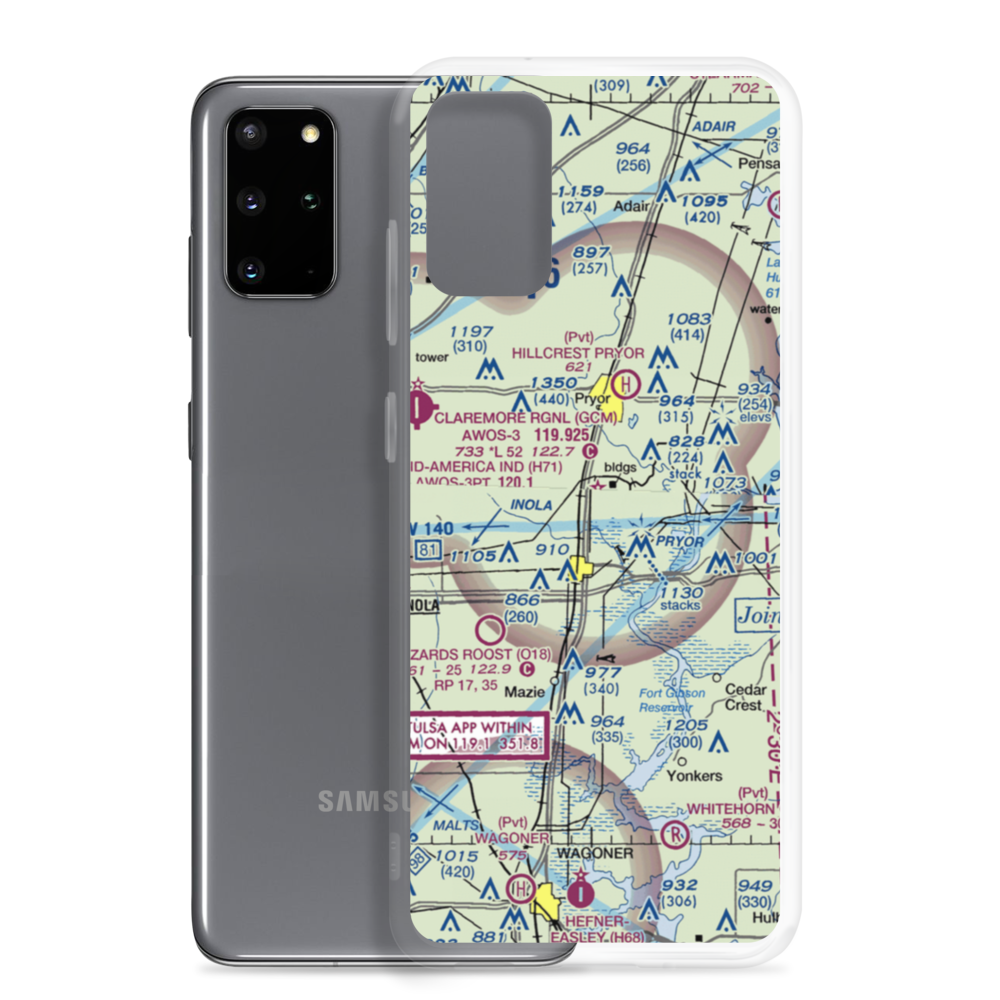 Mid America Industrial Airport (H71) VFR Sectional Samsung Case Samsung Galaxy S20 Plus model shown
