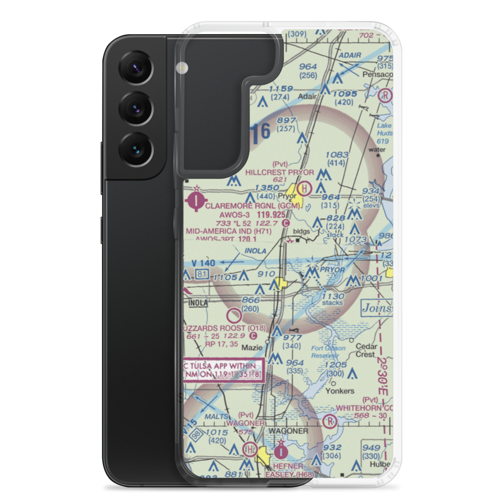 Mid America Industrial Airport (H71) VFR Sectional Samsung Case Samsung Galaxy S22 Plus model shown