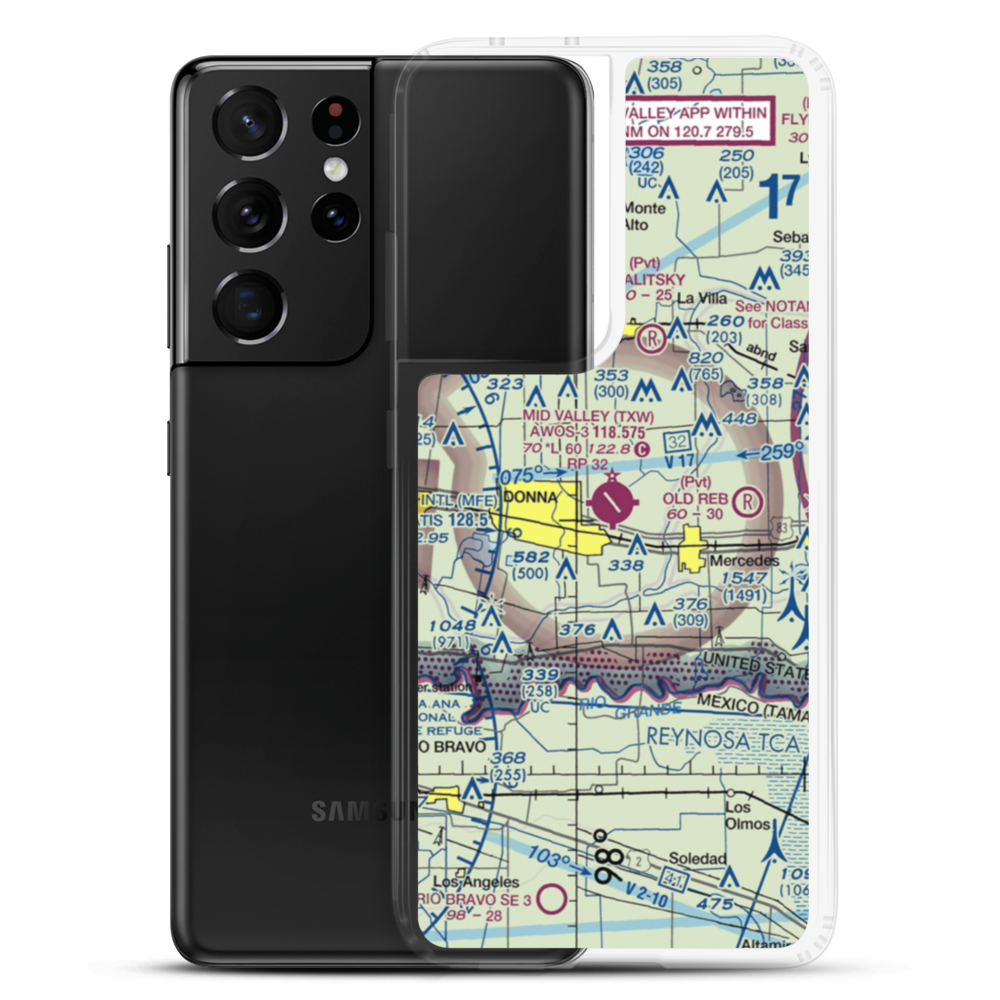 Mid Valley Airport (TXW) VFR Sectional Samsung Case Samsung Galaxy S21 Ultra model shown