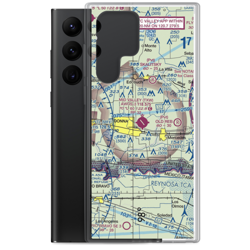 Mid Valley Airport (TXW) VFR Sectional Samsung Case Samsung Galaxy S22 Ultra model shown