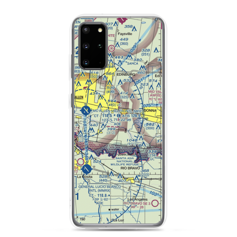 Mid-Valley Dusters Inc Airport (43TX) VFR Sectional Samsung Case Samsung Galaxy S20 Plus model shown