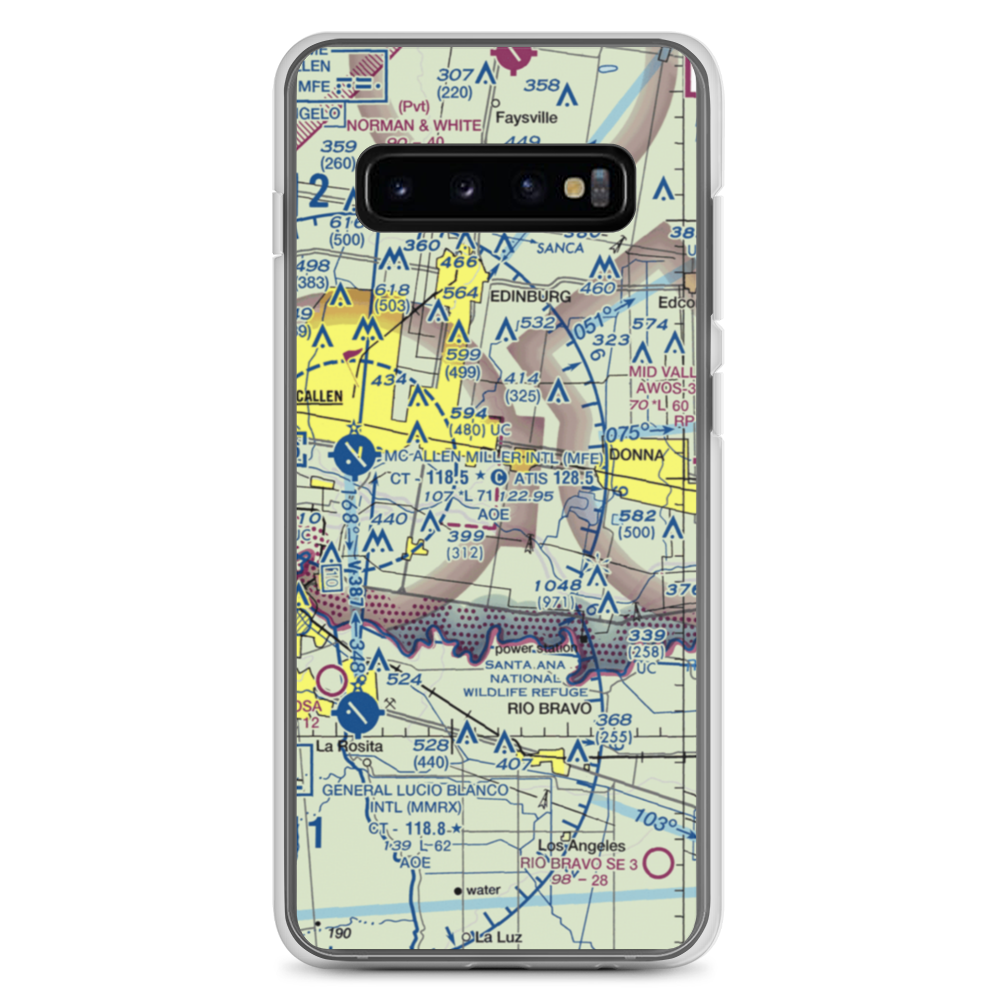 Mid-Valley Dusters Inc Airport (43TX) VFR Sectional Samsung Case Samsung Galaxy S10+ model shown