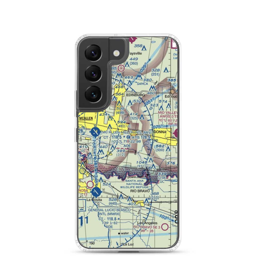 Mid-Valley Dusters Inc Airport (43TX) VFR Sectional Samsung Case Samsung Galaxy S22 model shown
