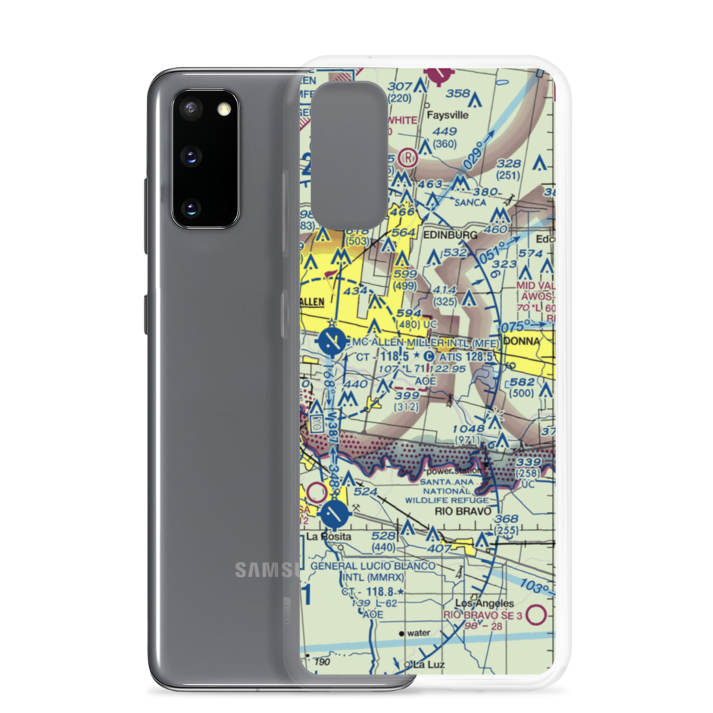Mid-Valley Dusters Inc Airport (43TX) VFR Sectional Samsung Case Samsung Galaxy S20 model shown