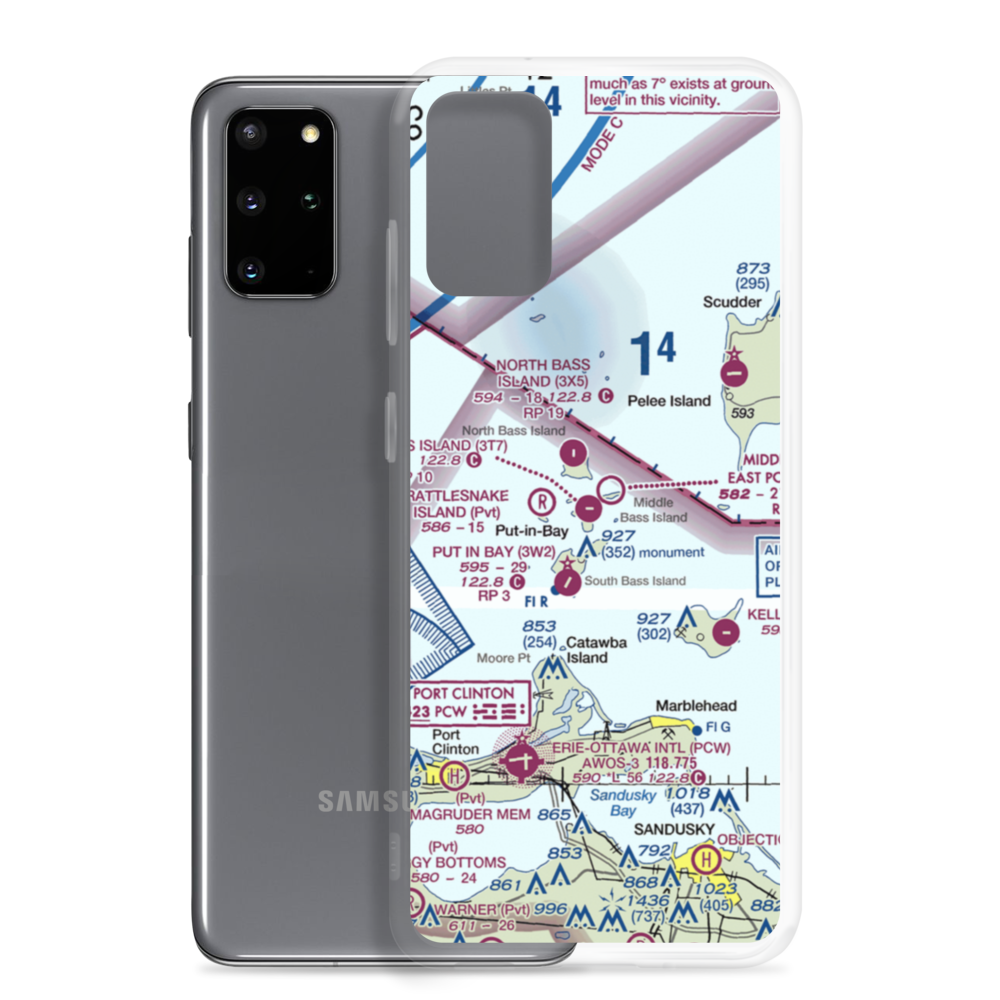 Middle Bass Island Airport (3T7) VFR Sectional Samsung Case Samsung Galaxy S20 Plus model shown