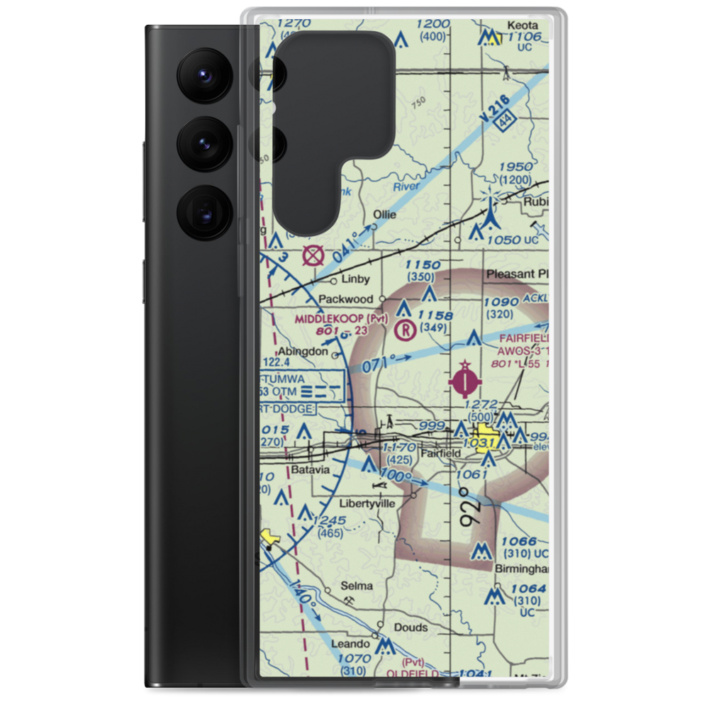 Middlekoop Airport (04IA) VFR Sectional Samsung Case Samsung Galaxy S22 Ultra model shown