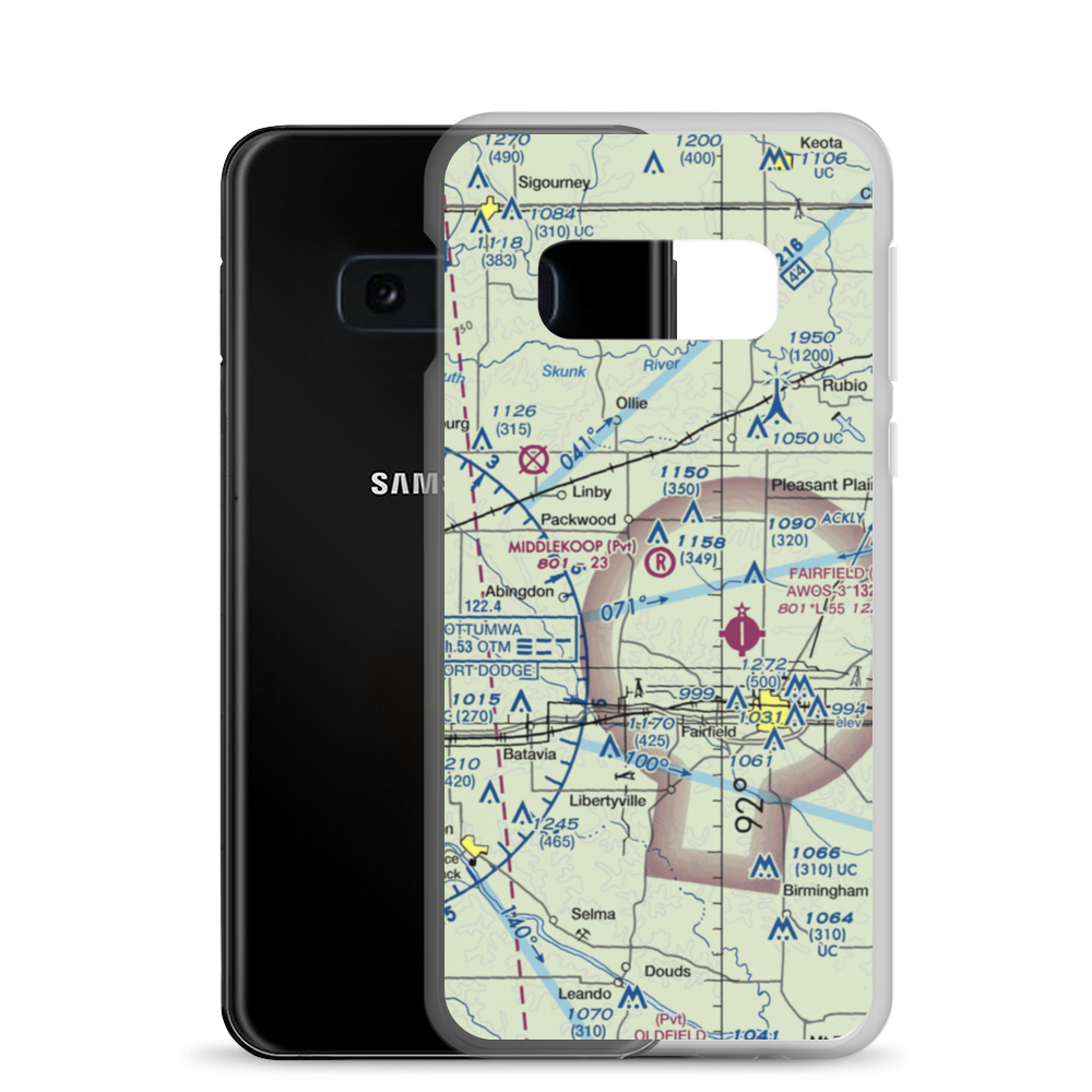 Middlekoop Airport (04IA) VFR Sectional Samsung Case Samsung Galaxy S10e model shown