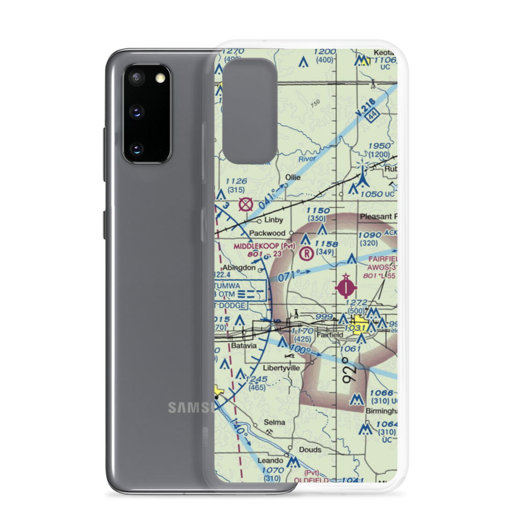 Middlekoop Airport (04IA) VFR Sectional Samsung Case Samsung Galaxy S20 model shown