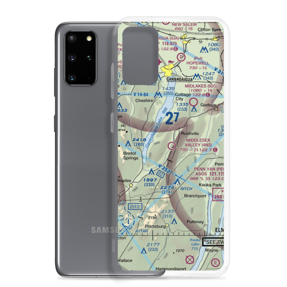 Middlesex Valley Airport (4N2) VFR Sectional Samsung Case Samsung Galaxy S20 Plus model shown