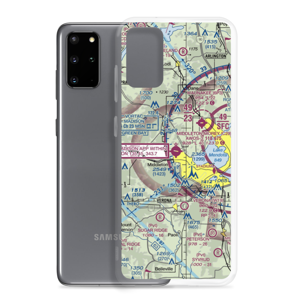 Middleton Municipal Morey Field (C29) VFR Sectional Samsung Case Samsung Galaxy S20 Plus model shown