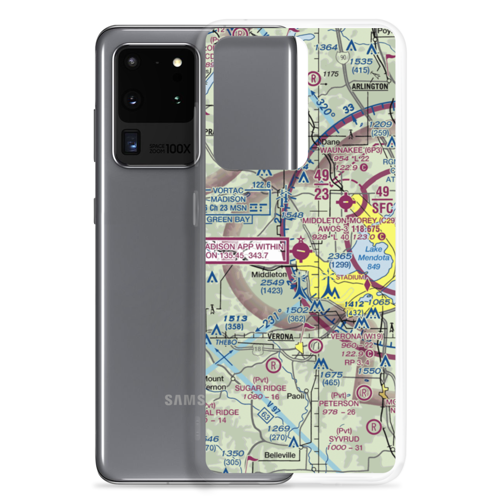 Middleton Municipal Morey Field (C29) VFR Sectional Samsung Case Samsung Galaxy S20 Ultra model shown