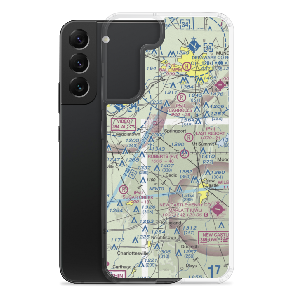 Midkiff Airport (2IN5) VFR Sectional Samsung Case Samsung Galaxy S22 Plus model shown