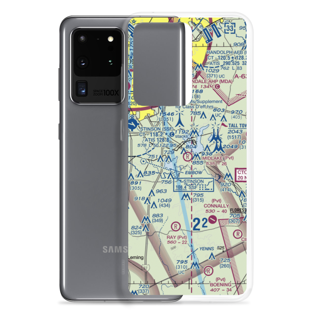 Midlake Airport (28TE) VFR Sectional Samsung Case Samsung Galaxy S20 Ultra model shown