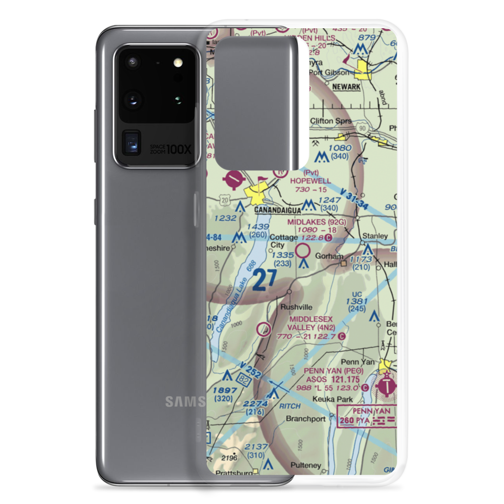 Midlakes Airport (92G) VFR Sectional Samsung Case Samsung Galaxy S20 Ultra model shown