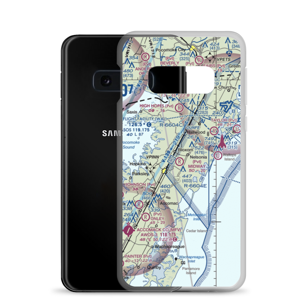 Midway Airport (VG56) VFR Sectional Samsung Case Samsung Galaxy S10e model shown