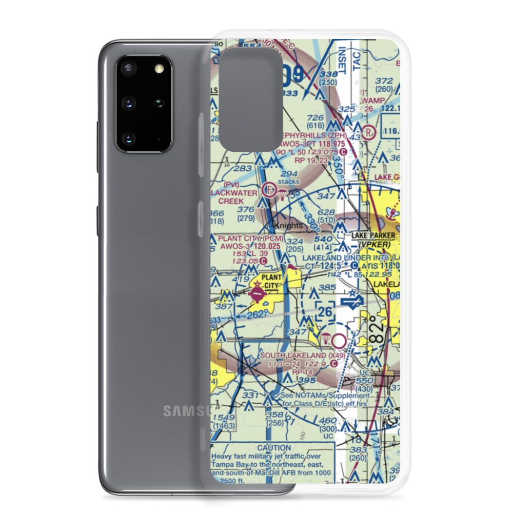 Midway Lake Airport (79FD) VFR Sectional Samsung Case Samsung Galaxy S20 Plus model shown