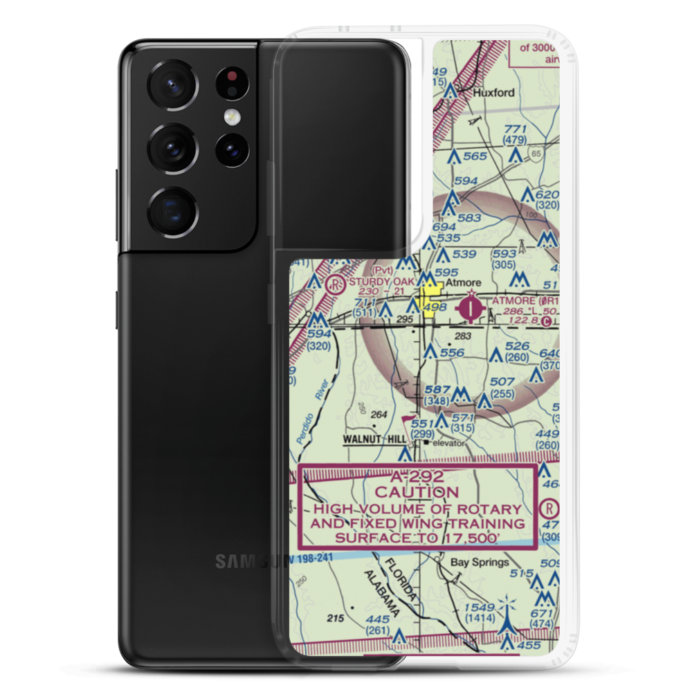 Mike's Ag Air Airport (49FL) VFR Sectional Samsung Case Samsung Galaxy S21 Ultra model shown