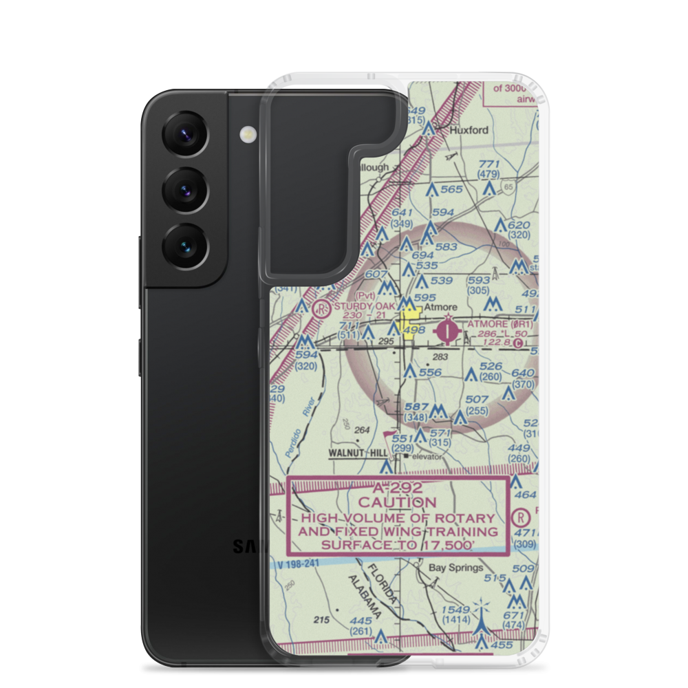 Mike's Ag Air Airport (49FL) VFR Sectional Samsung Case Samsung Galaxy S22 model shown