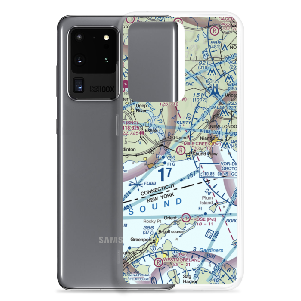 Mile Creek Airport (5CT7) VFR Sectional Samsung Case Samsung Galaxy S20 Ultra model shown