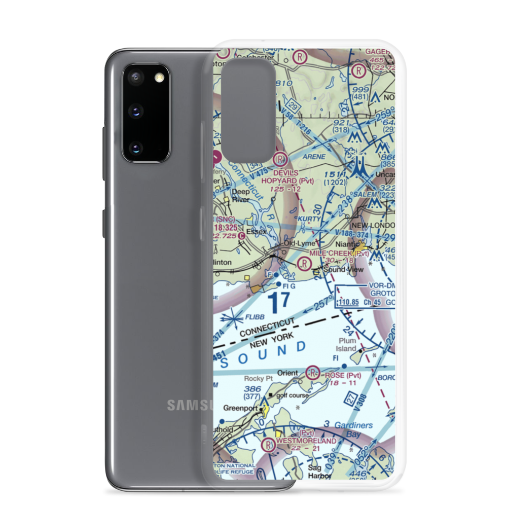 Mile Creek Airport (5CT7) VFR Sectional Samsung Case Samsung Galaxy S20 model shown