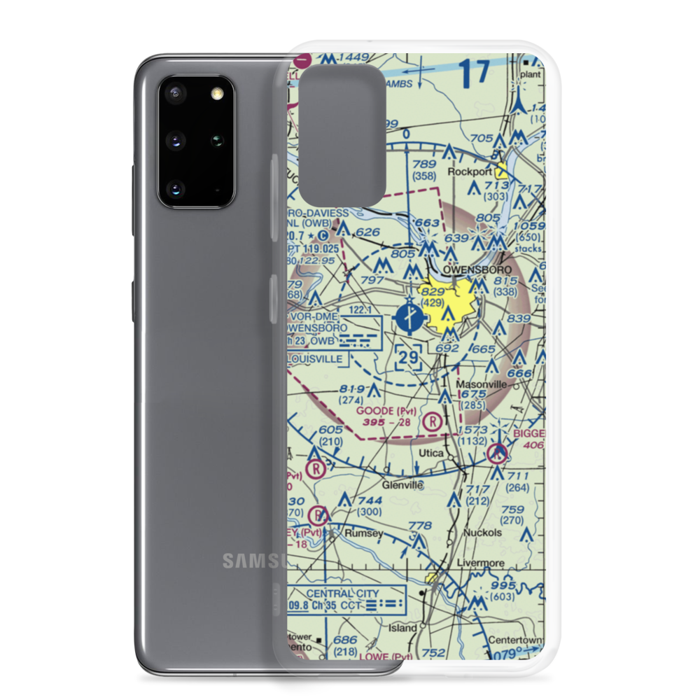 Miles Airport (13KY) VFR Sectional Samsung Case Samsung Galaxy S20 Plus model shown