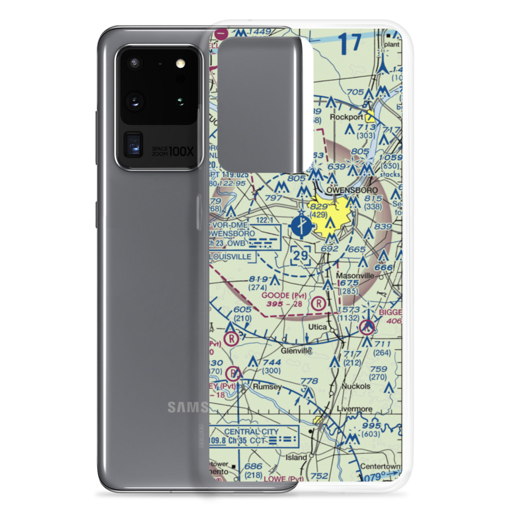 Miles Airport (13KY) VFR Sectional Samsung Case Samsung Galaxy S20 Ultra model shown