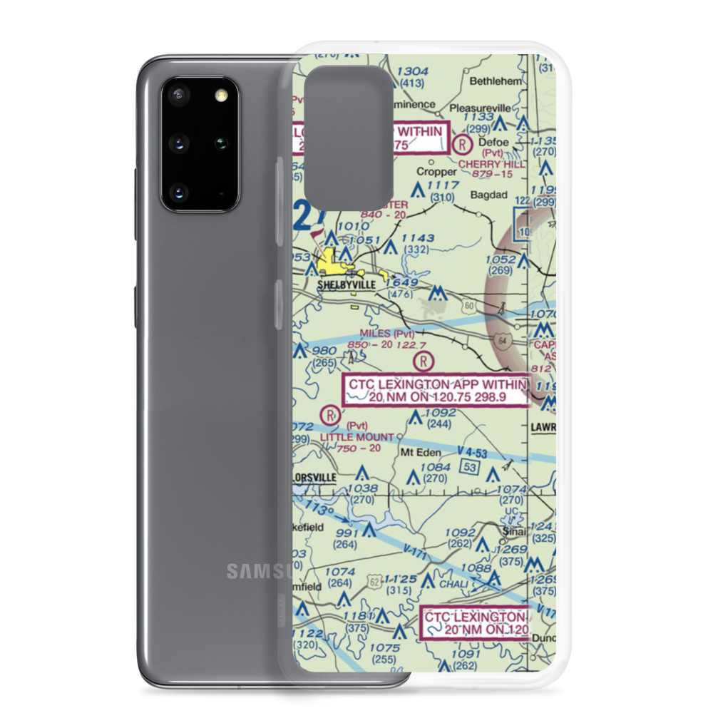 Miles Field (3KY9) VFR Sectional Samsung Case Samsung Galaxy S20 Plus model shown