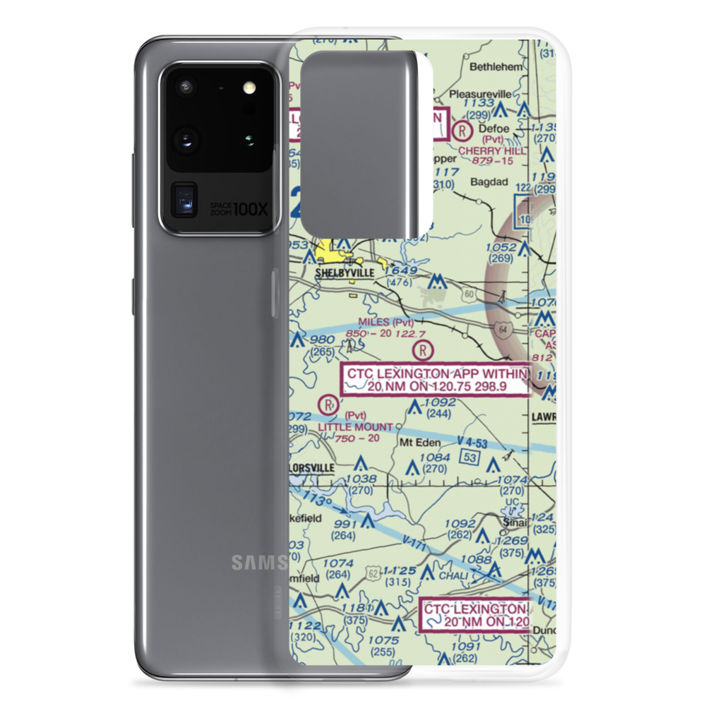 Miles Field (3KY9) VFR Sectional Samsung Case Samsung Galaxy S20 Ultra model shown