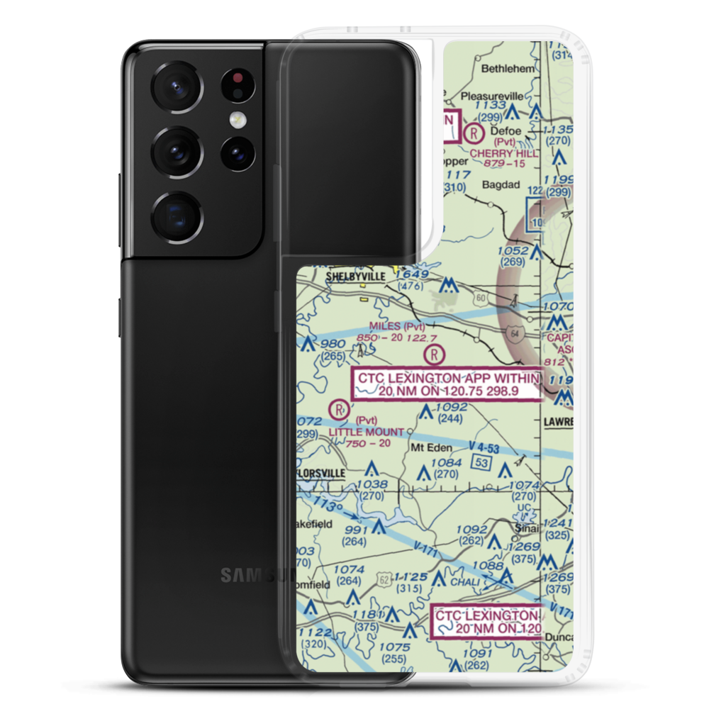 Miles Field (3KY9) VFR Sectional Samsung Case Samsung Galaxy S21 Ultra model shown