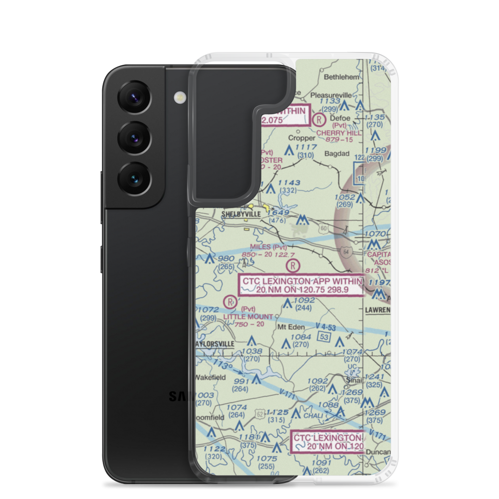 Miles Field (3KY9) VFR Sectional Samsung Case Samsung Galaxy S22 model shown