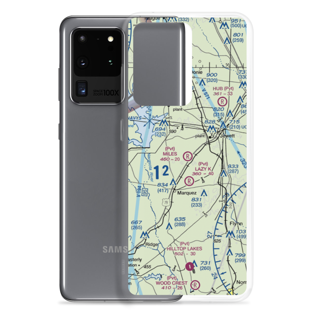 Miles Field (40TA) VFR Sectional Samsung Case Samsung Galaxy S20 Ultra model shown