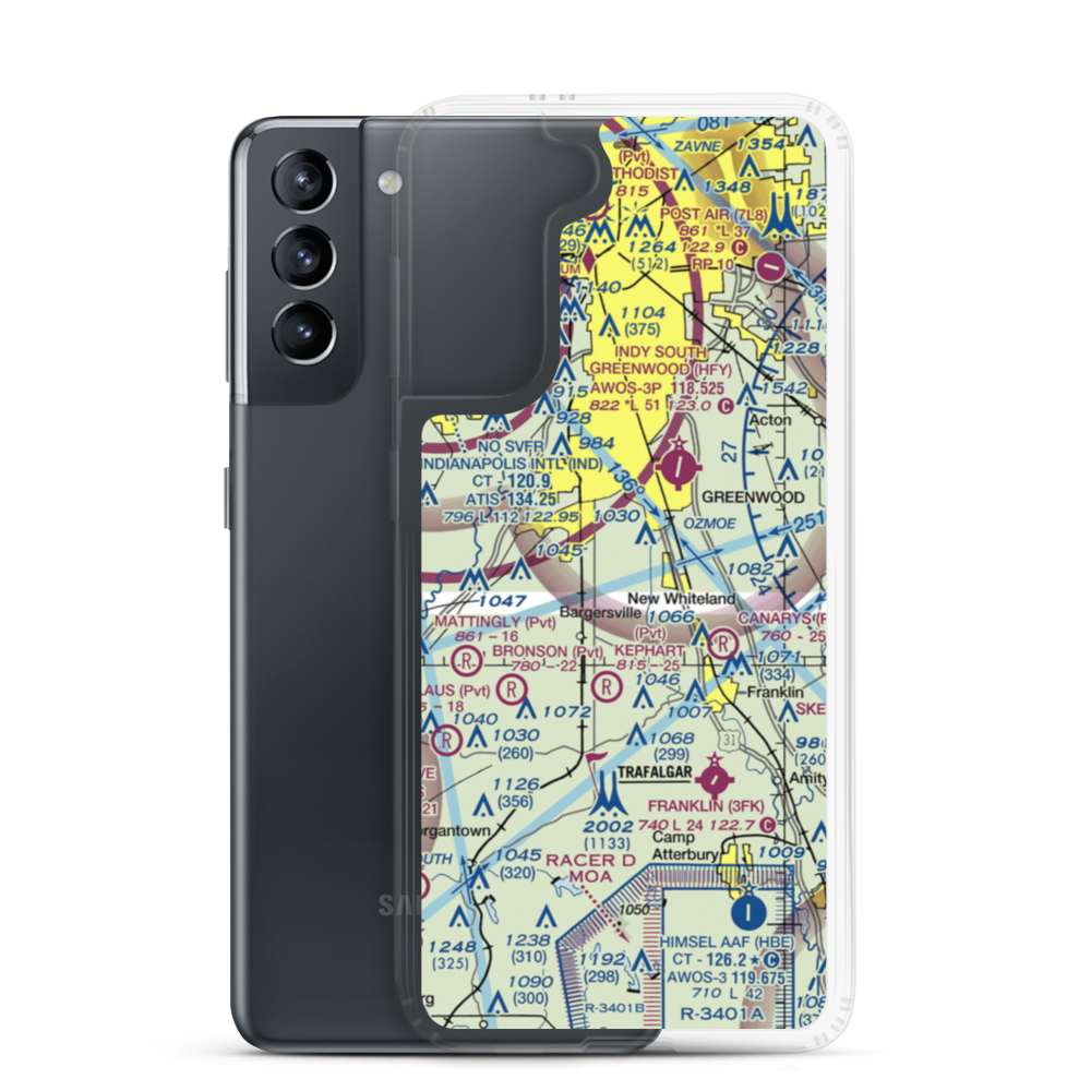 Miles Field (5II2) VFR Sectional Samsung Case Samsung Galaxy S21 model shown