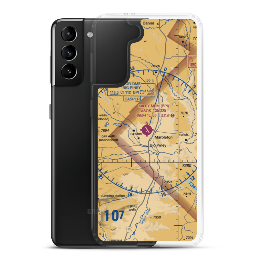 Miley Memorial Field (BPI) VFR Sectional Samsung Case Samsung Galaxy S21 Plus model shown