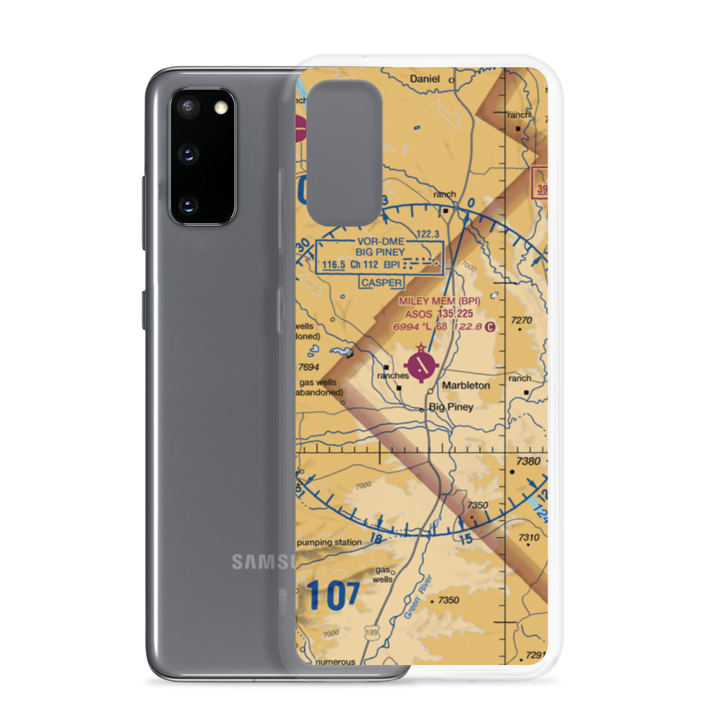 Miley Memorial Field (BPI) VFR Sectional Samsung Case Samsung Galaxy S20 model shown
