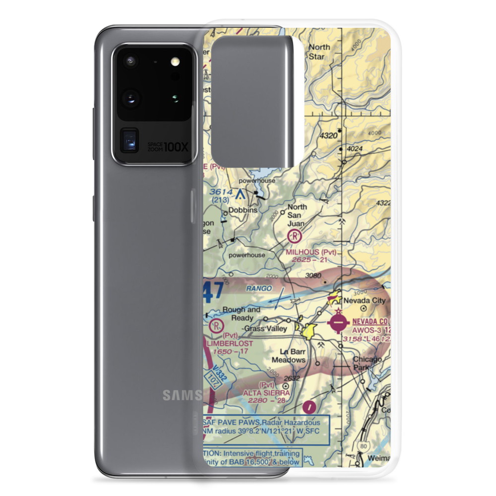 Milhous Ranch Airport (79CL) VFR Sectional Samsung Case Samsung Galaxy S20 Ultra model shown