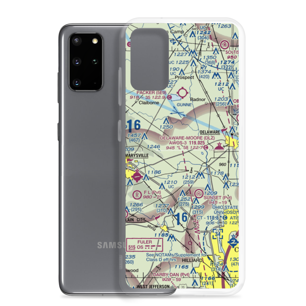 Mill Creek Airport (OI85) VFR Sectional Samsung Case Samsung Galaxy S20 Plus model shown