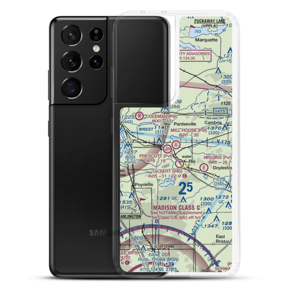 Mill House Field (WS15) VFR Sectional Samsung Case Samsung Galaxy S21 Ultra model shown