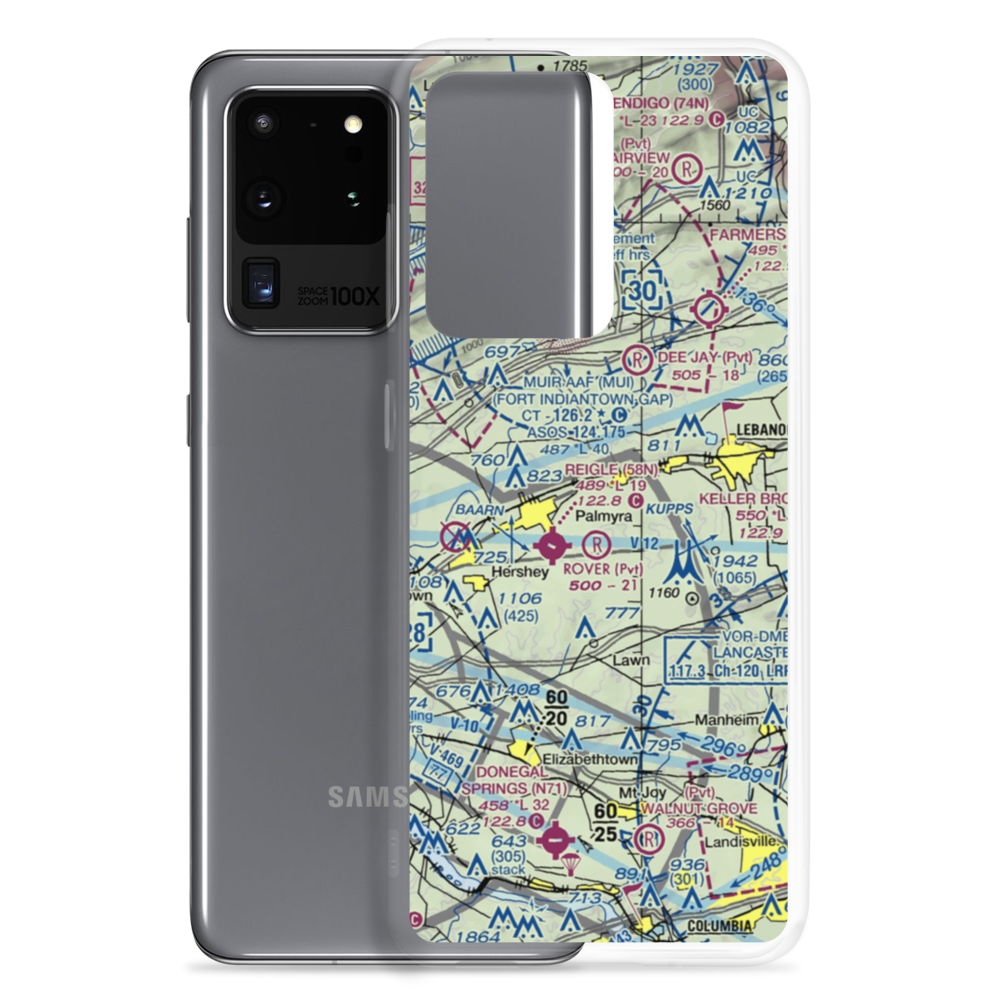 Millard Airport (4PA0) VFR Sectional Samsung Case Samsung Galaxy S20 Ultra model shown