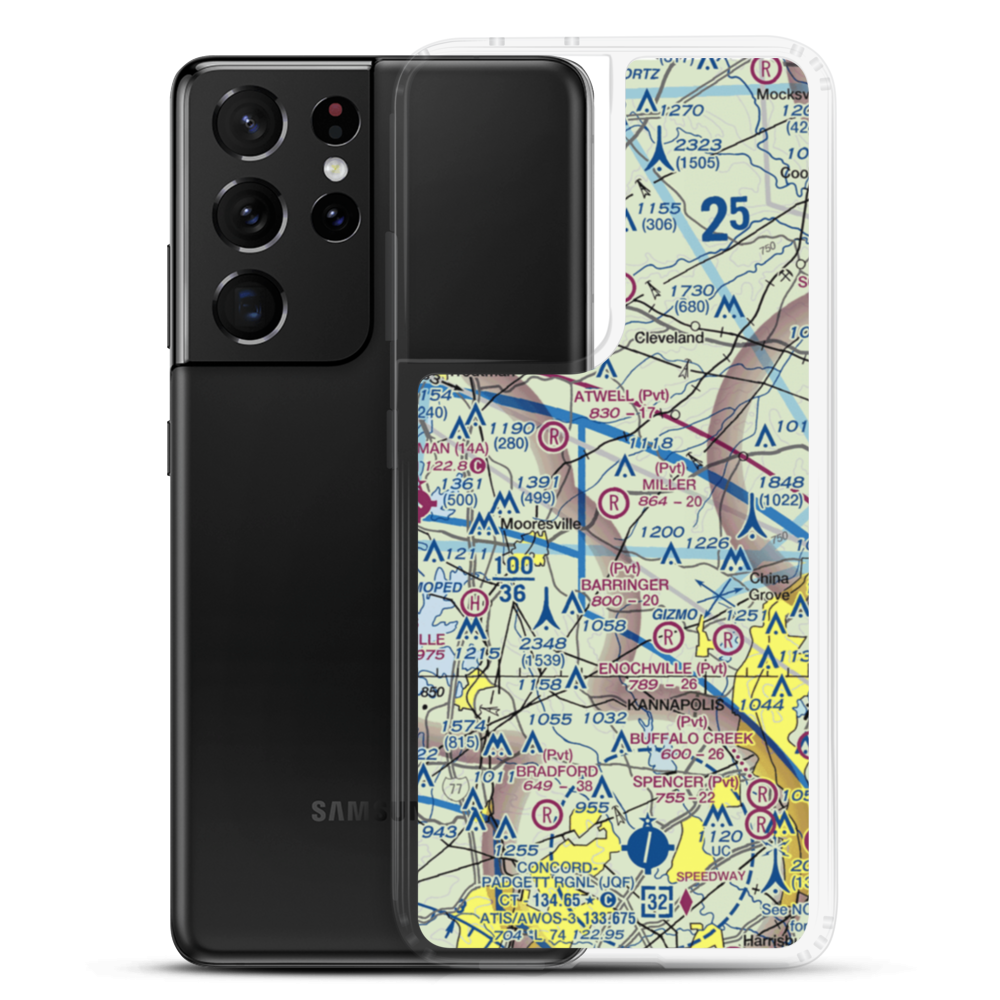 Miller Air Park (NC30) VFR Sectional Samsung Case Samsung Galaxy S21 Ultra model shown