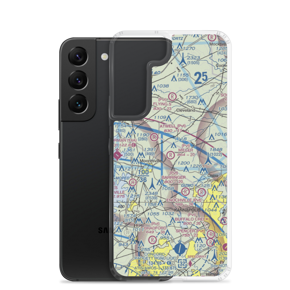 Miller Air Park (NC30) VFR Sectional Samsung Case Samsung Galaxy S22 model shown