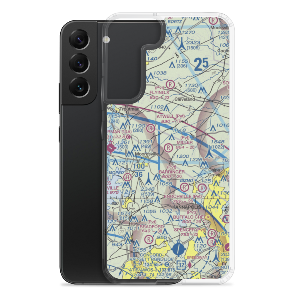 Miller Air Park (NC30) VFR Sectional Samsung Case Samsung Galaxy S22 Plus model shown