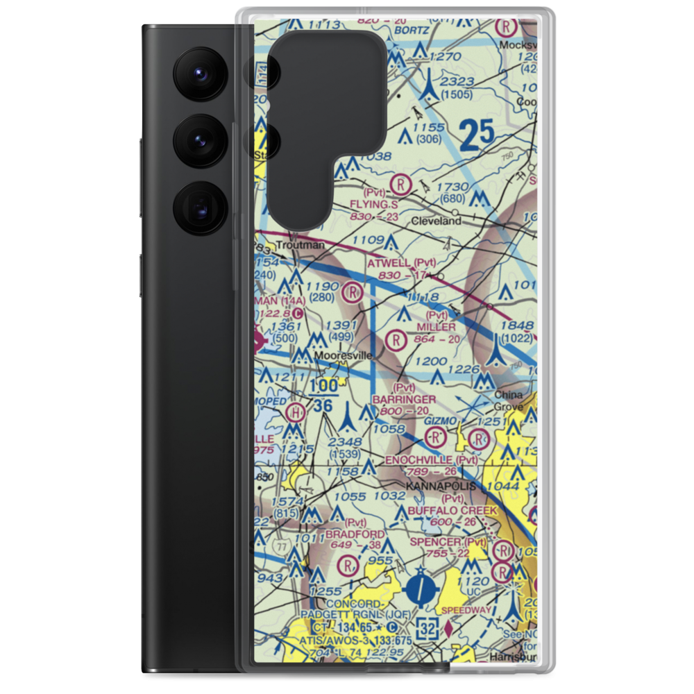 Miller Air Park (NC30) VFR Sectional Samsung Case Samsung Galaxy S22 Ultra model shown