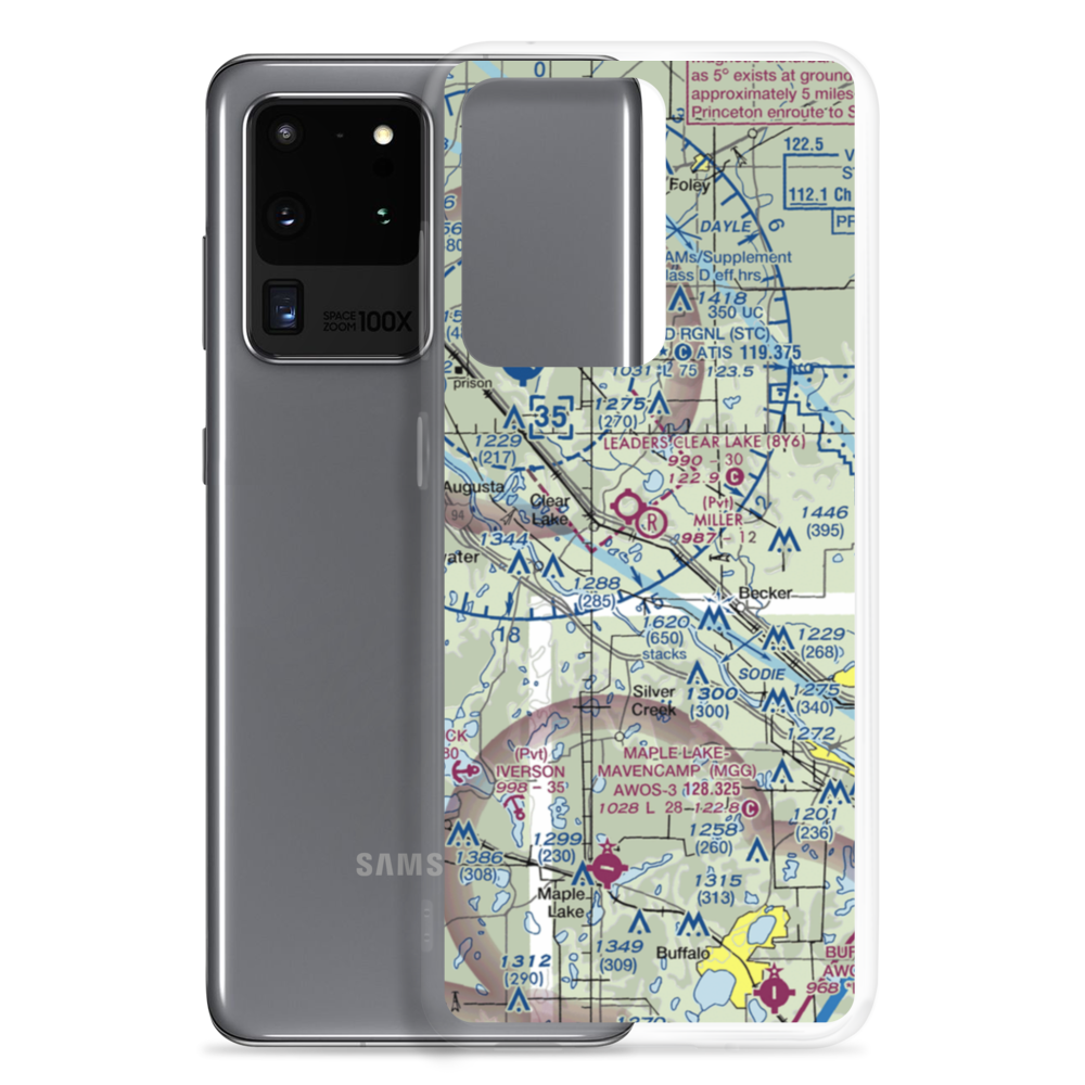 Miller Airport (2MY4) VFR Sectional Samsung Case Samsung Galaxy S20 Ultra model shown