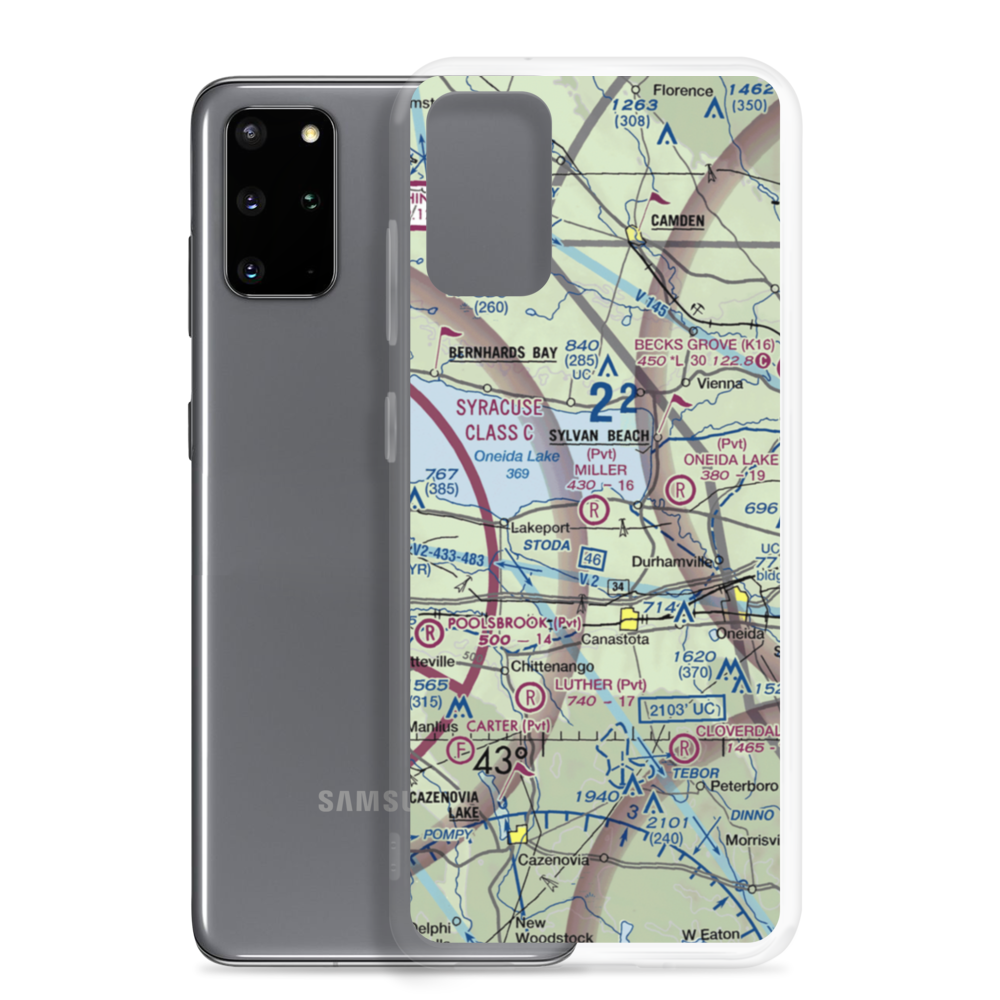 Miller Airport (3NY1) VFR Sectional Samsung Case Samsung Galaxy S20 Plus model shown